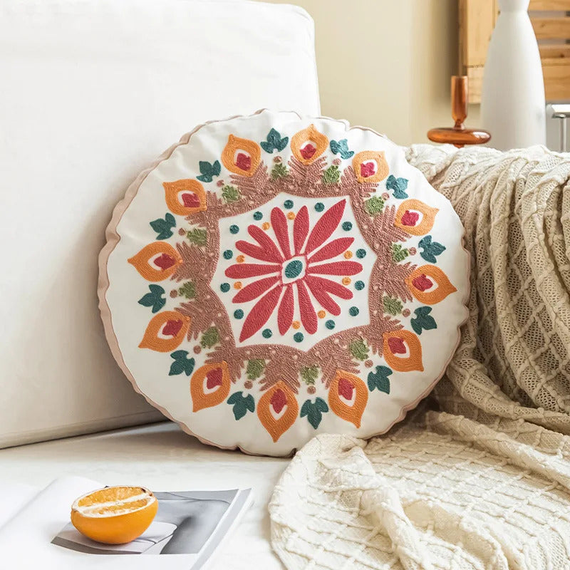 Round Pillow Cover Home Decor Living Room Pillow Cover - Additional View 2