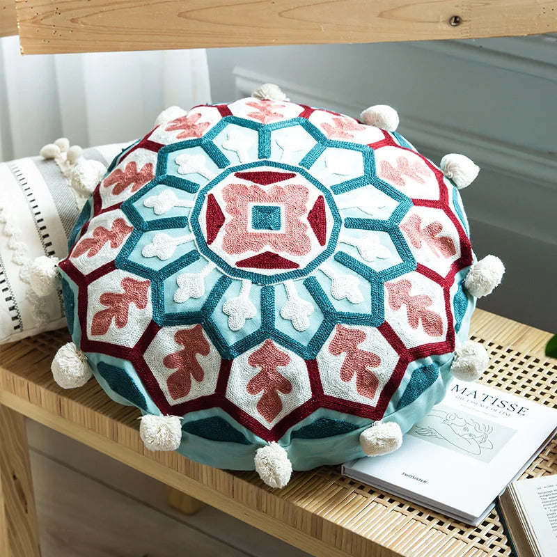 Round Pillow Cover Home Decor Living Room Pillow Cover - Texture Detail