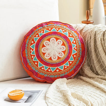 Round Pillow Cover Home Decor Living Room Pillow Cover - In Use