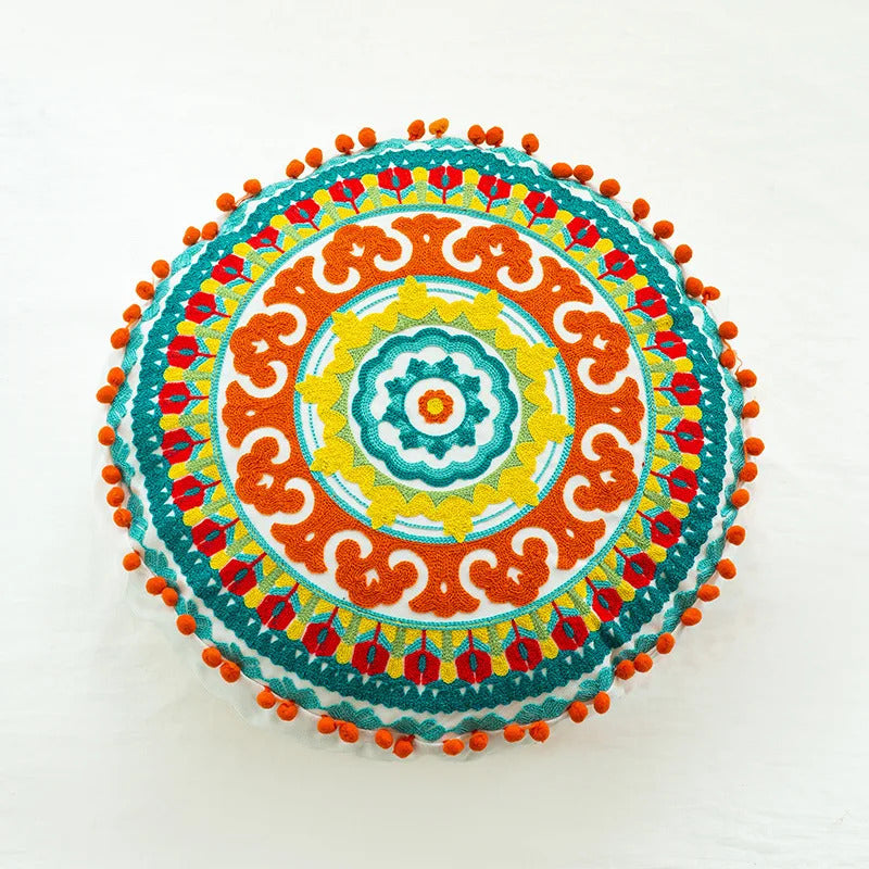 Round Pillow Cover Home Decor Living Room Pillow Cover - Additional View