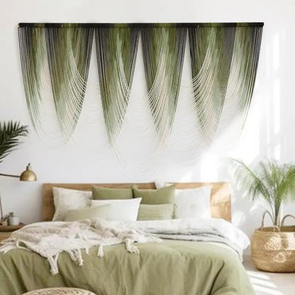 Woven wall hanging decorations are suitable for the living room - Side View