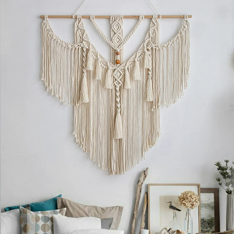Tassel wall hanging fabrics are suitable for living room decoration