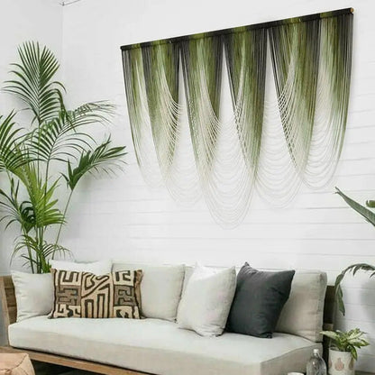 Woven wall hanging decorations are suitable for the living room - Front View