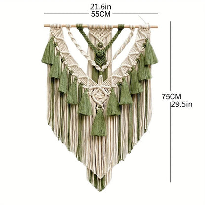 Hemp Rope Woven Vine Wall Hanging Home Decoration - Detail View