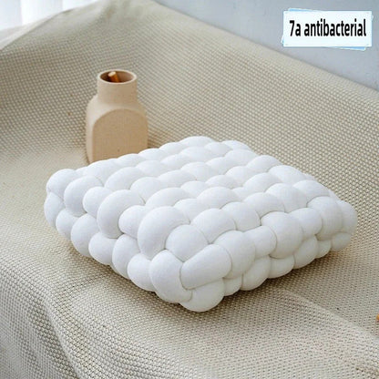 Handwoven plush pillows suitable for office chairs and sofas - Additional View