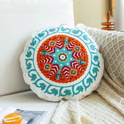 Round Pillow Cover Home Decor Living Room Pillow Cover - Size Reference