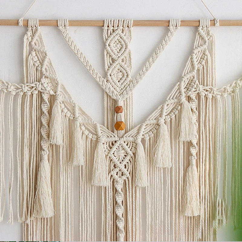 Tassel wall hanging fabrics are suitable for living room decoration - Texture Detail