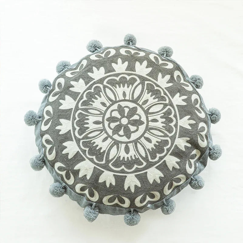 Round Pillow Cover Home Decor Living Room Pillow Cover - Additional View 2